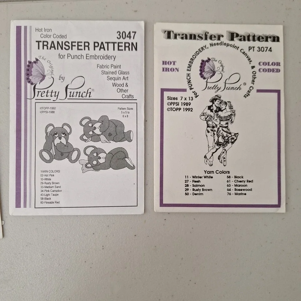 Huge Vintage Lot of Hot Iron Transfers Aunt Martha's Pritty Pinch Mixed Lot 40s+